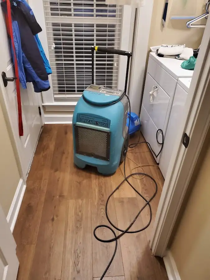 Commercial dehumidifier deployed for Flood Damage Cleanup in Benner
